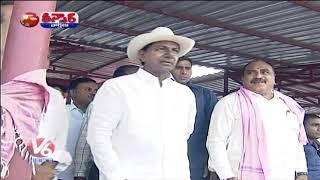 CM KCR Kaleshwaram Project Tour | Teenmaar News | V6 Telugu News