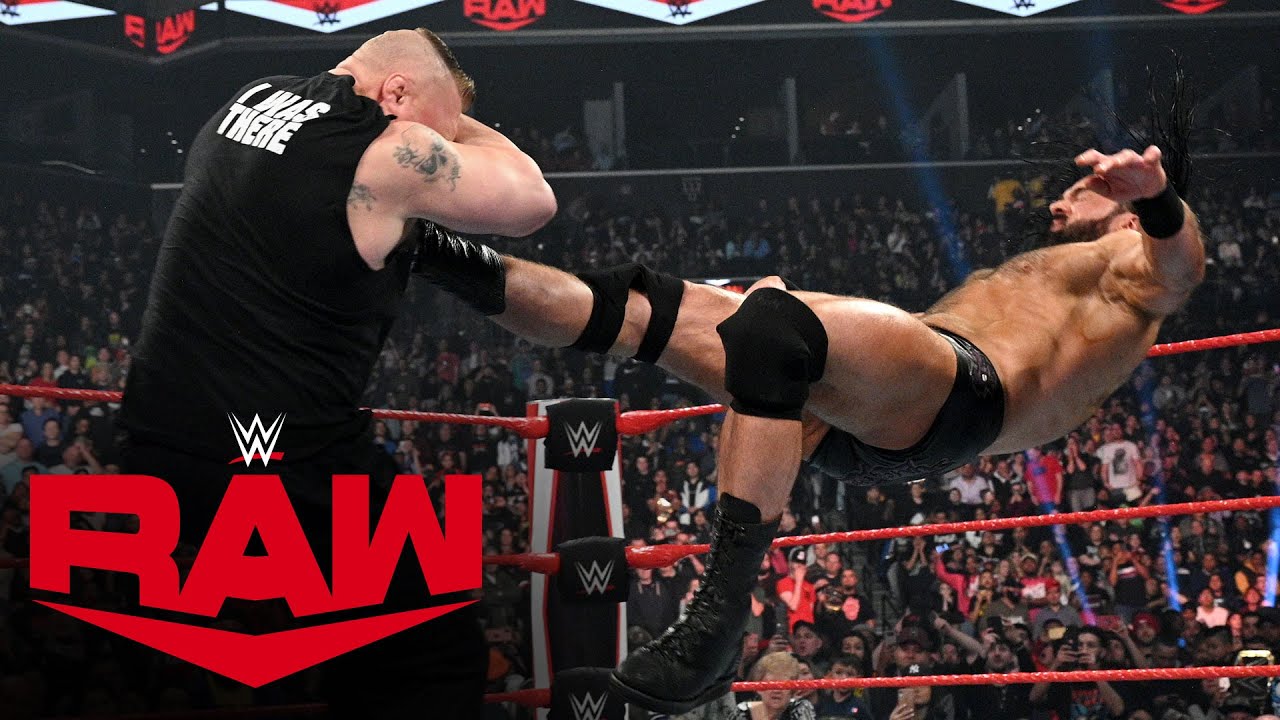 Drew McIntyre Claymore Kicks Brock Lesnar Into Tomorrow: Raw, March 2 ...