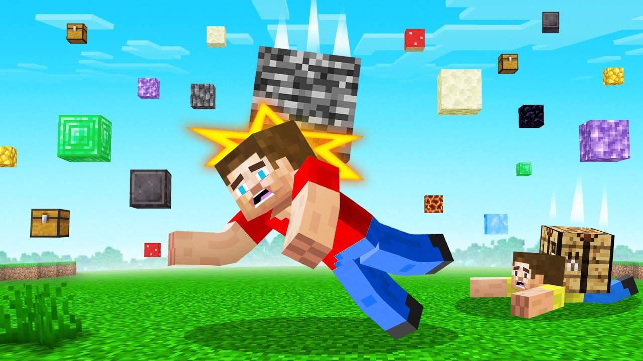 Surviving Minecraft But With Falling Blocks Youtube