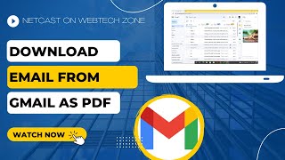 How to Download Email From Gmail as PDF?