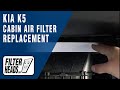 How to Replace Cabin Air Filter 2022 KIA K5 | AQ1295