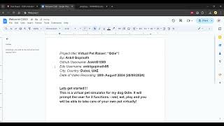 Easy Python code for a virtual pet.