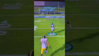 99 yard touchdown with Aj Brown #madden #football #footballshorts  #ajbrown #eagles #steelers