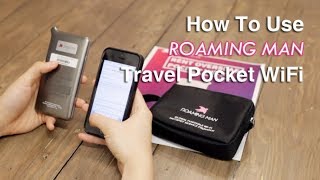 How To Use A ROAMING MAN Travel Pocket WiFi