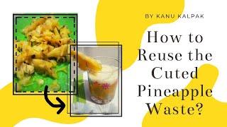 How to Reuse the Cuted Pineapple Waste? || Kanu Kalpak ||