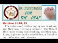 DAILY DEVOTIONS JUNE 21 (ASL BIBLE EDUCATION) #religion #biblestudy #signlanguage #deaf # (ASL)