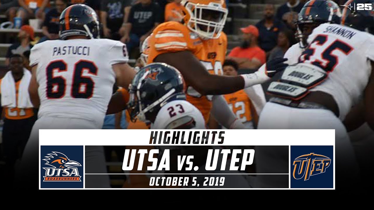 UTSA Vs. UTEP Football Highlights (2019) | Stadium - YouTube