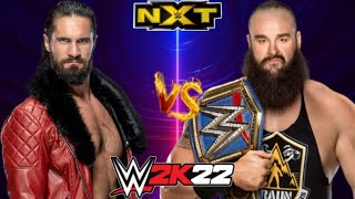 Seth Rollins Vs Braun Strowman Fight || NXT || wwe 2k22 seth rollins gameplay || Janna Gaming