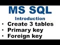 MS SQL how to create Primary key and Foreign Key using the GUI (SSMS)
