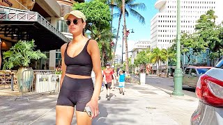 HAWAII Walking Tour 🏖 WAIKIKI BEACH 🏖 (2025) #waikiki #oahu  #honolulu