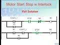 LD 11 - Motors Start with Interlock - Easy PLC Programming Tutorials for Beginners
