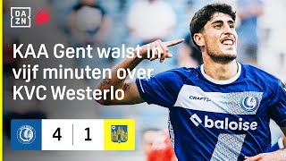 KAA Gent maakt een einde aan de perfecte reeks van KVC Westerlo. 🚫👌 | Gent vs. Westerlo