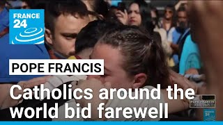 Catholics around the world paid their final respects on the day of Pope Francis's funeral