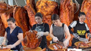 Cận cảnh những pha chặt heo quay cực chất của tứ đại cao thủ trong làng heo quay