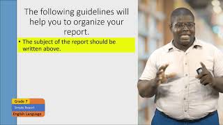 English Language - Grade 7: The Simple Report