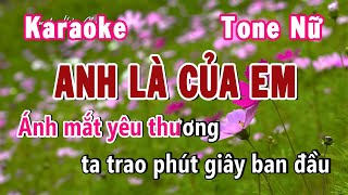 Em Là Của Anh Karaoke Tone Nữ A# m | Karaoke Hiền Phương