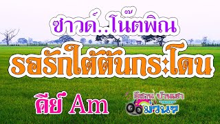 รอรักใต้ต้นกระโดน (ซาวด์ โน๊ตพิณ คีย์ Am)