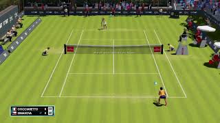 Cocciaretto E. vs Siniaková K. [WTA 23] | AO Tennis 2 gameplay #aotennis2 #wolfsportarmy