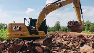 วันนี้พามาชมรถสวย Cat 320ng ลุยงานตักเศษวัสดุ excavator thailand ep207