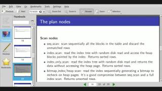 PostgreSQL query execution and planning