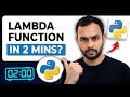 Python Lambda Function in 2 Minutes (One‑Line Trick Explained)