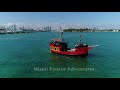 aerial of miami beach in 4k