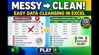 Stop Cleaning Data Manually! Excel Data Cleansing for Beginners