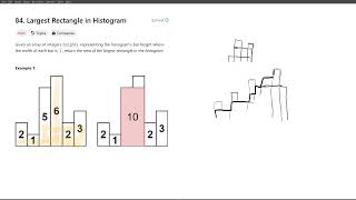 [LeetCode hard] 84. Largest Rectangle in Histogram - Python, solution explained
