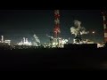 東海地方の夜景　四日市の不夜城