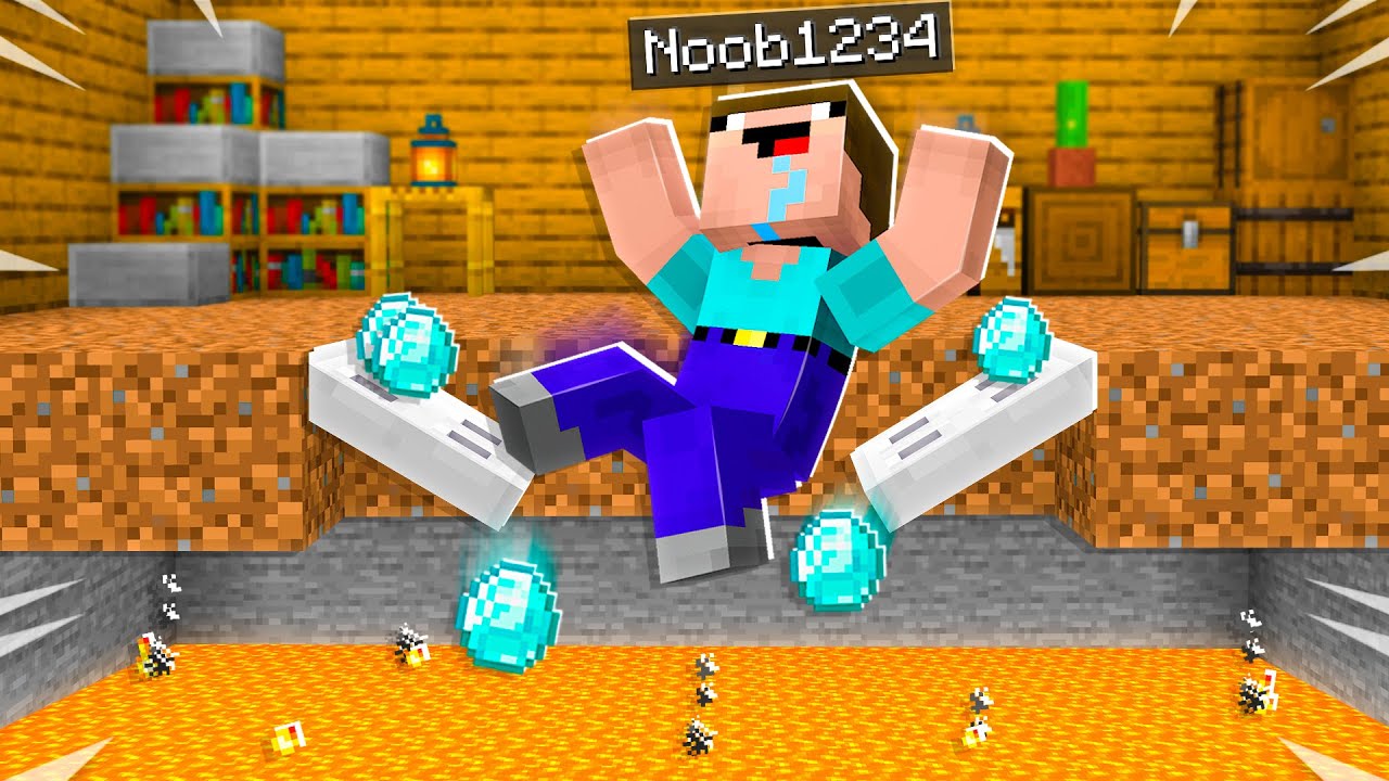 7 Ways To Trap Noob1234 In Minecraft! - YouTube