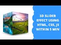 3D touch slider using swiperjs tutorial [WITHIN 5 MIN] #swiperjs