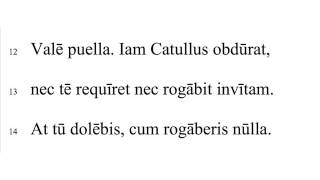 Catullus 8 English Translation