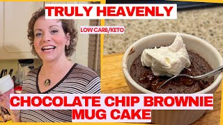 Indulge In Heavenly Keto Chocolate Chip Brownie Mug Cake - Irresistibly Delicious & Effortless!