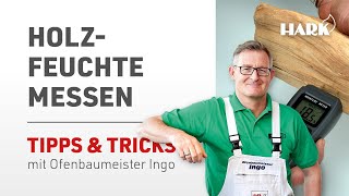 Holzfeuchte messen | Restfeuchte von Brennholz schnell ermitteln