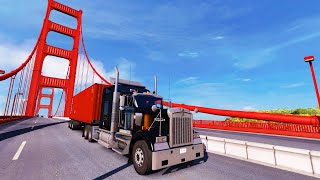 Trailero Mexicano E78T4 Puente Golden Gate! Puente Rojo de San Francisco, Kenworth W900 El Cuervo