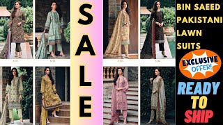 Deepsy Bin Saeed 5 Lawn Collection Pakistani Salwar Kameez Full Catalog Available At Wholesale Rate.