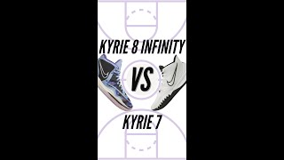 Nike Kyrie 8 Infinity vs Kyrie 7 - Which shoe is better to hoop in? #shorts