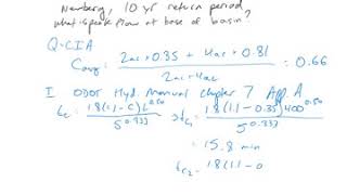 Rational Method Example Problem