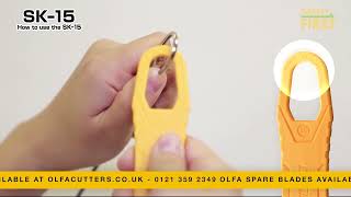 Olfa SK-15/Yellow - Disposable Safety Knife