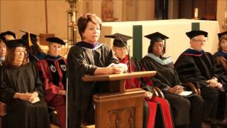 Pilar Ramirez SAS'1972 Speaks at Honors Convocation