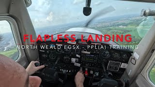 Flapless Landing Practice | PPL Pilot Training | Cessna 152 | North Weald Flight Training - EGSX