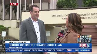 KSWB-SD (FOX): SDCCD To Raise Pride Flag (Live Coverage, Pt 1)
