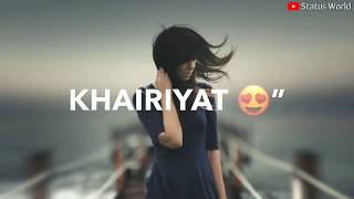 Khairiyat pucho whatsapp status song/Arijit singh/Sad ringtone