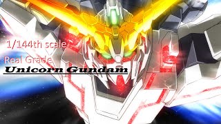 RG (Real Grade) 1/144th scale Rx-0 Unicorn Gundam OOB Review