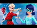 Elsa and Ladybug Magic Challenge / 10 Frozen Hacks and Crafts