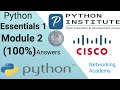 #PYTHON  Essentials 1 module 2 Test Answer | PCAP - Programming Essentials in Python #Cisco