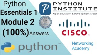 #PYTHON Essentials 1 module 2 Test Answer | PCAP - Programming Essentials in Python #Cisco