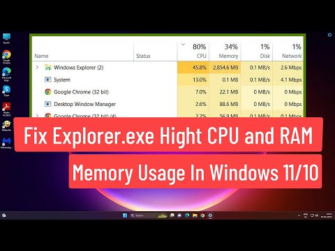 Fix Explorer.exe High CPU and RAM Usage in Windows 11/10