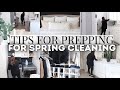 TIPS FOR PREPPING FOR SPRING CLEANING🧼 | 2022 SPRING CLEANING | HOW TO MAKE SPRING CLEANING EASIER