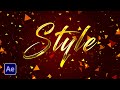 Stylish Text Animation in After Effects - After Effects Tutorial - No Third Party Plugin